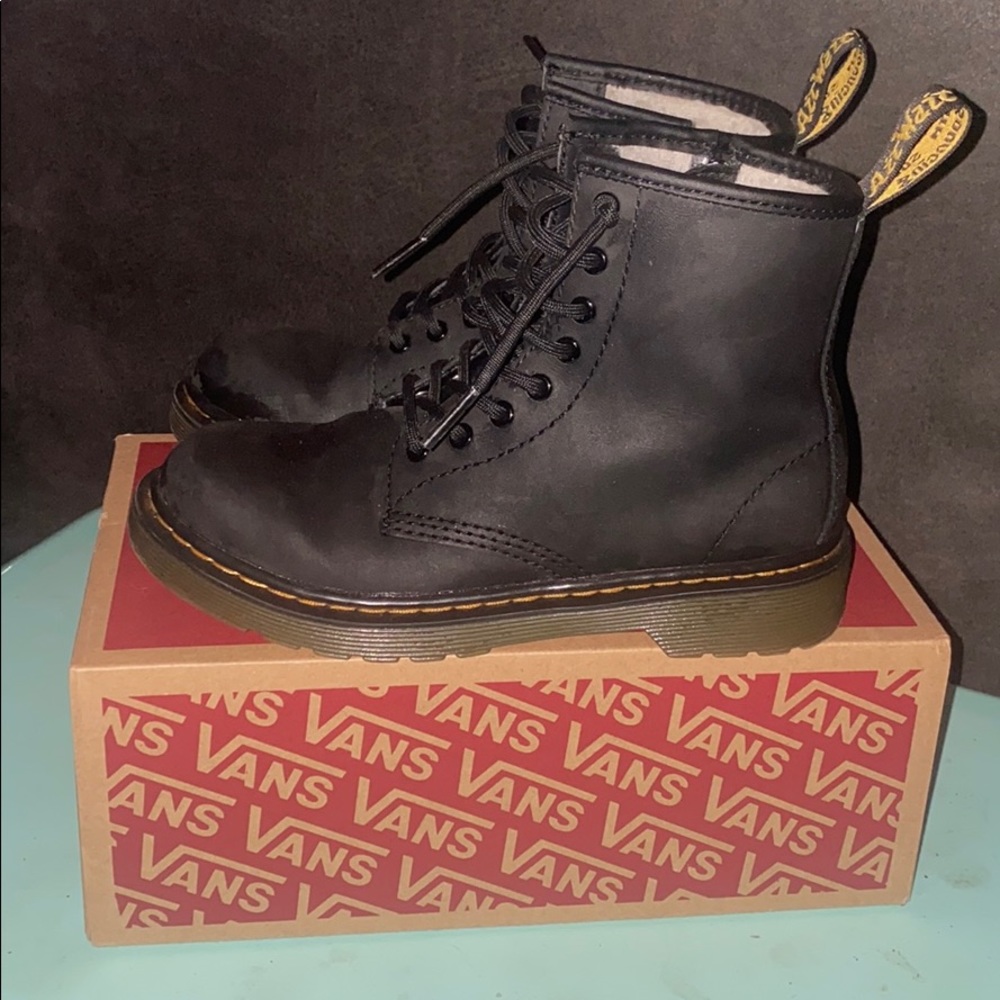 Dr marten boys size one. Zipper side